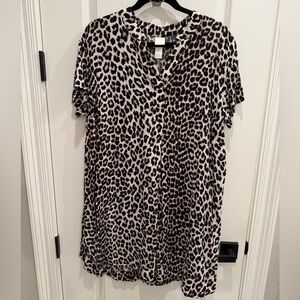 H&M Leopard Print Shift Dress